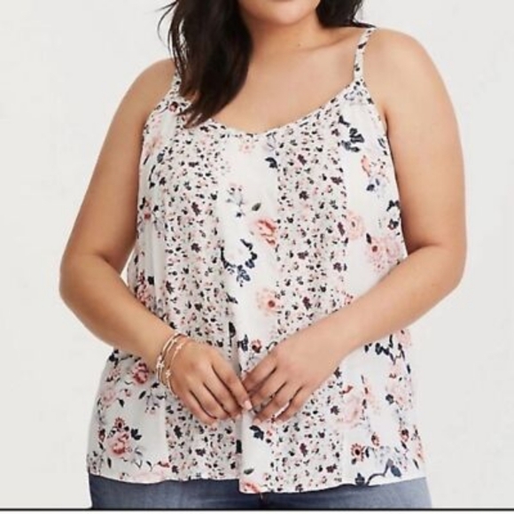 torrid Tops - Torrid Pink and Blue Short Sleeve Blouse